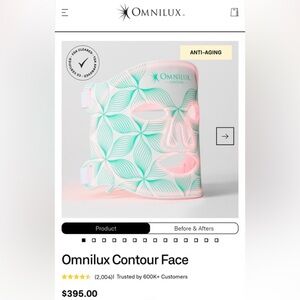 Omnilux Contour Face Mask - White and Green